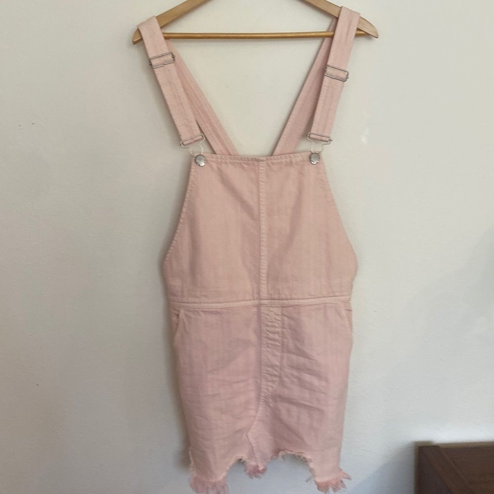 Free People overall skirt light pink sz 10
